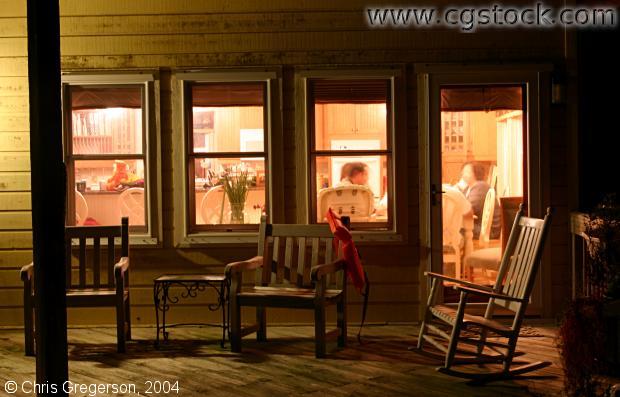 Photo of Outside the Kitchen Windows at Night(3031)