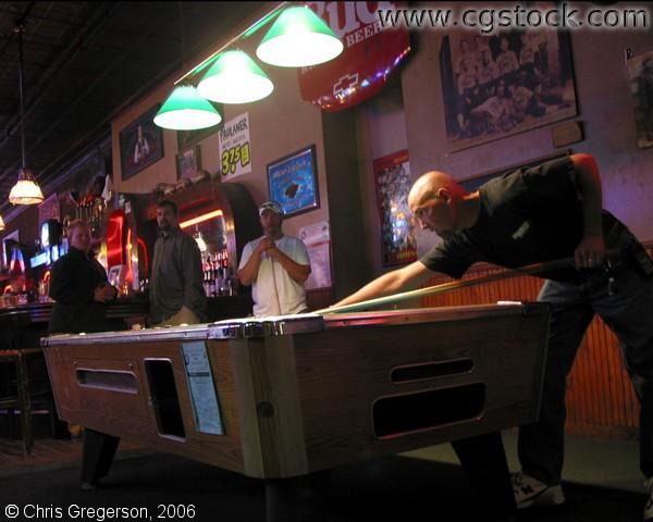 Photo of Man Playing Pool in a Bar(5206)