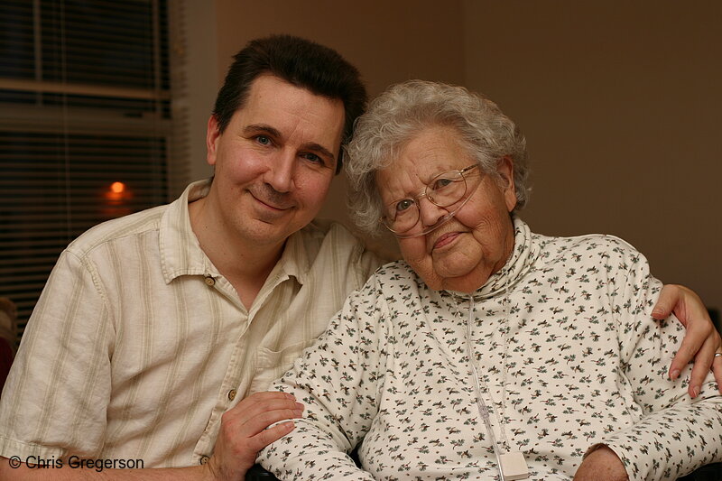 Photo of Chris and Alice/Grandson and Grandmother(6551)