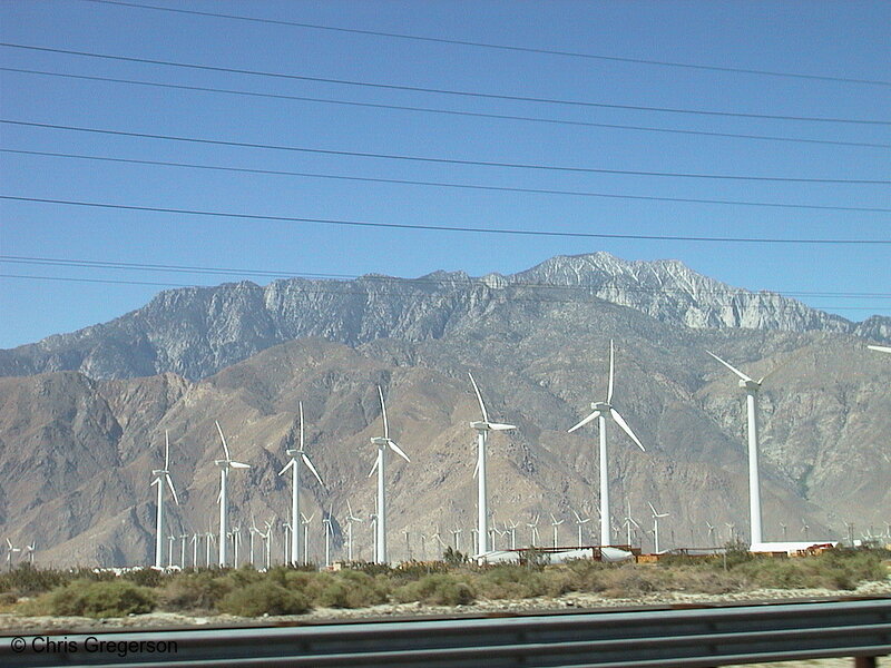 Photo of Windmills and Mountain from Highway 10(1466)
