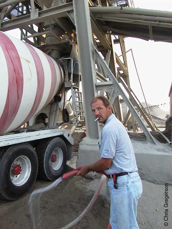 Photo of Marc Filling Cement Mixer(1487)