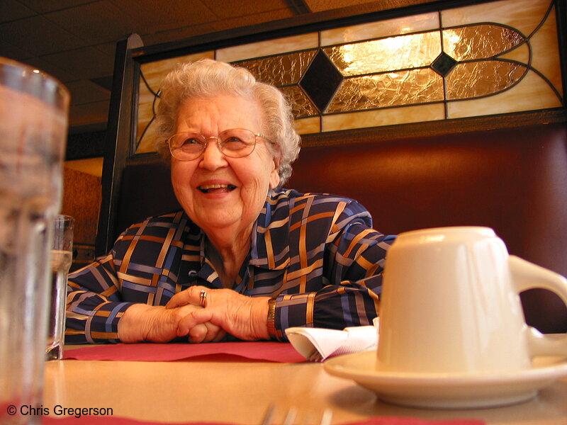 Alice at Suzanne's restaurant