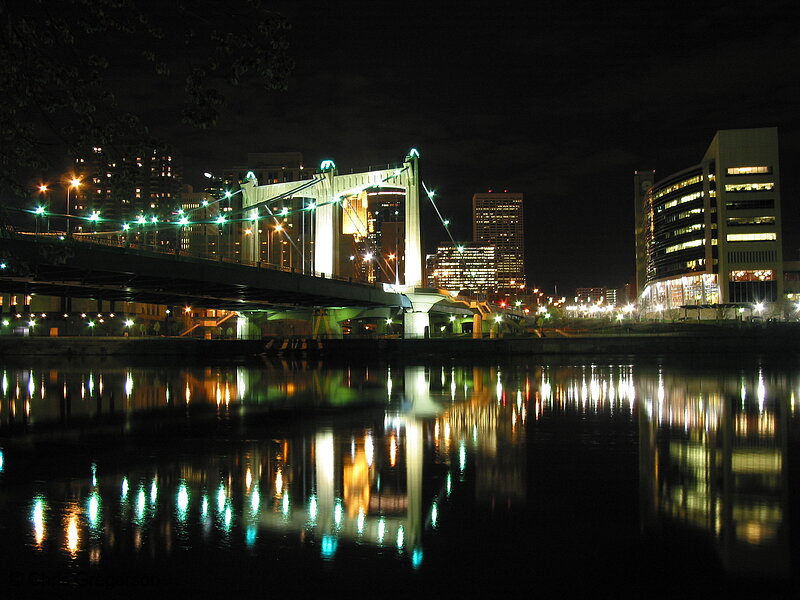 Photo of Hennepin Avenue Bridge at Night(1749)