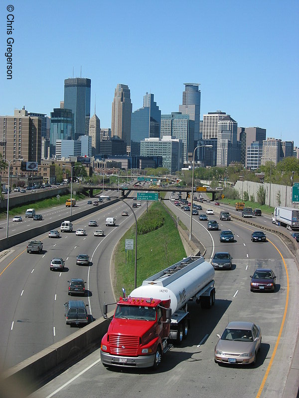Photo of 35W and the Downtown Minneapolis Skyline(1757)