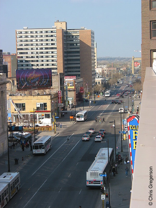 Photo of Hennepin and 5th from Overhead(1882)