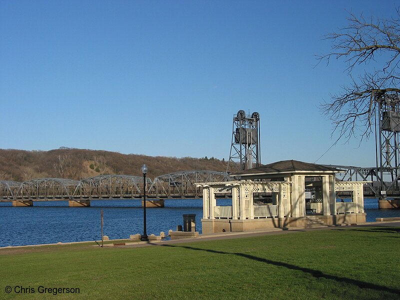 Photo of Stillwater Lift Bridge and Gazebo(1898)