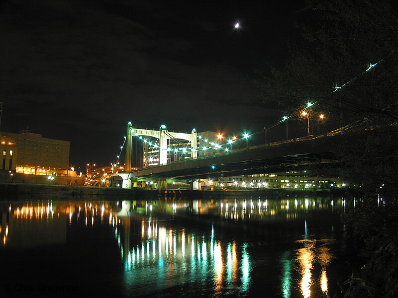 Photo of Hennepin Avenue Bridge at Night(1951)