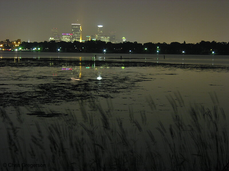 Lake Calhoun and Skyline at Night