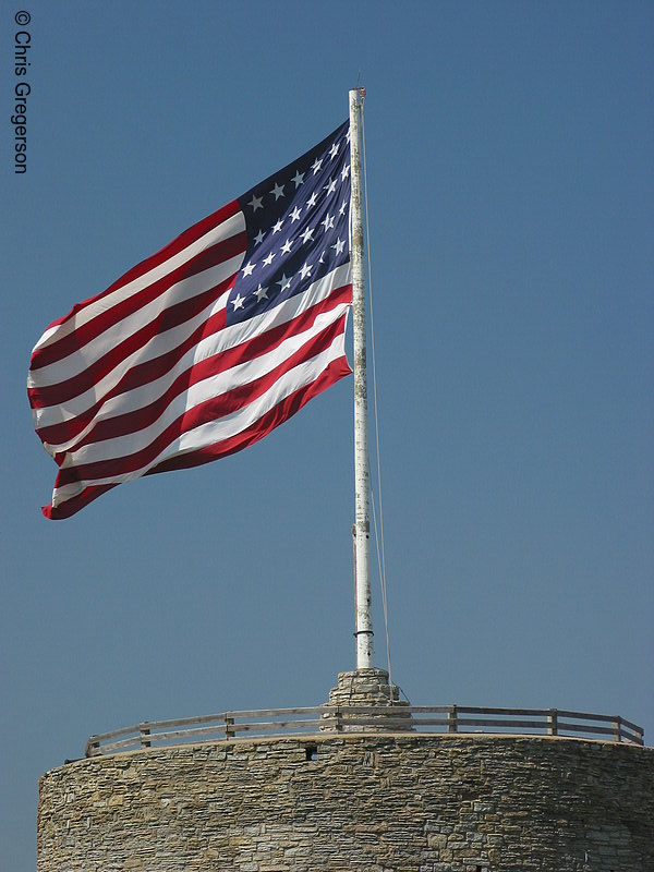 Photo of American Flag at Historic Fort Snelling(2220)