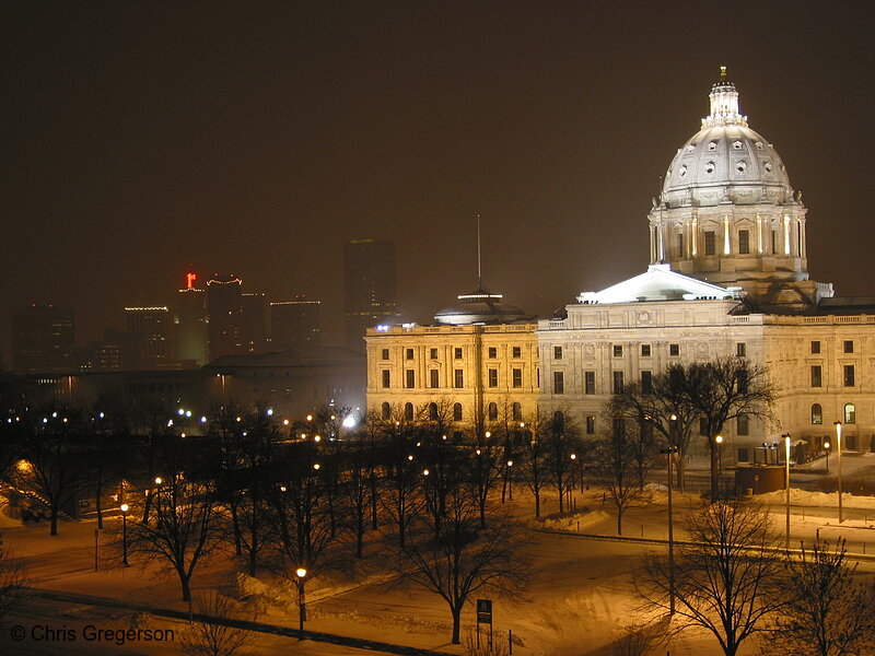 Photo of Minnesota State Capitol at Night(2917)