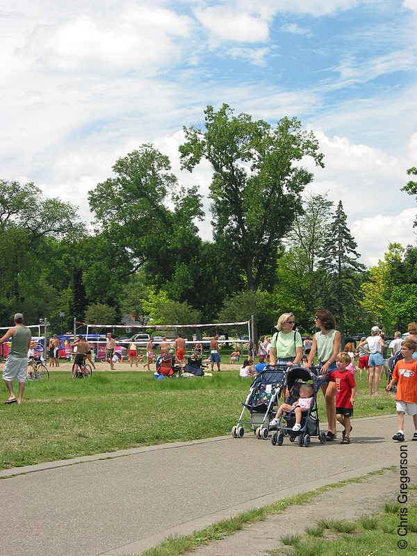 Photo of Women Walking with Strollers, Lake Calhoun(3157)