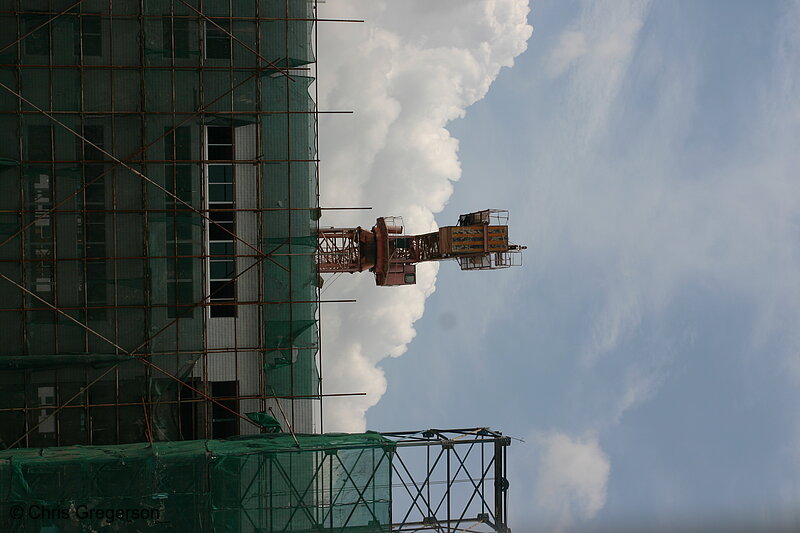 Photo of Construction Crane, New Factory in Southern China(3257)