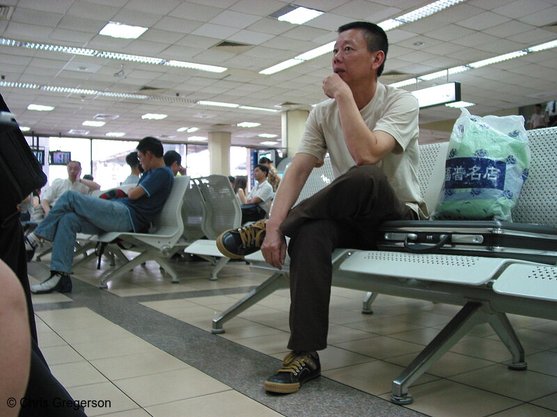 Photo of Middle-Aged Man Peddling Wagon(3361)