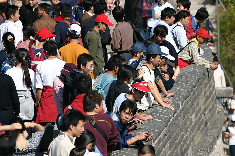 Photo of Crowd at the Great Wall of China(4159)