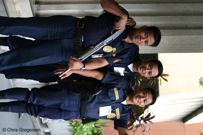 Photo of Armed Bank Guards, Manila, The Philippines(4462)