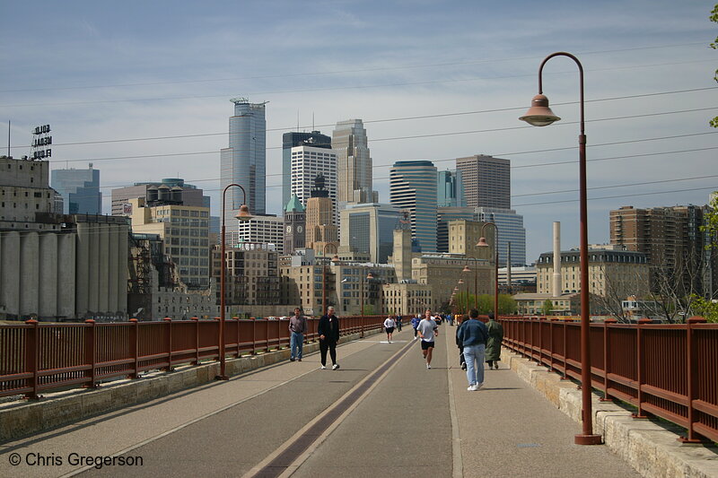 Photo of Stone Arch Bridge to Downtown Minneapolis(4485)