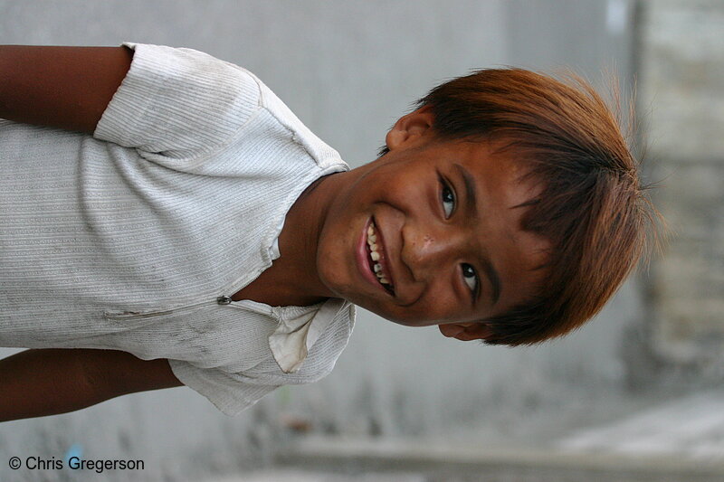 Photo of Boy Smiling on Manila Street(4575)