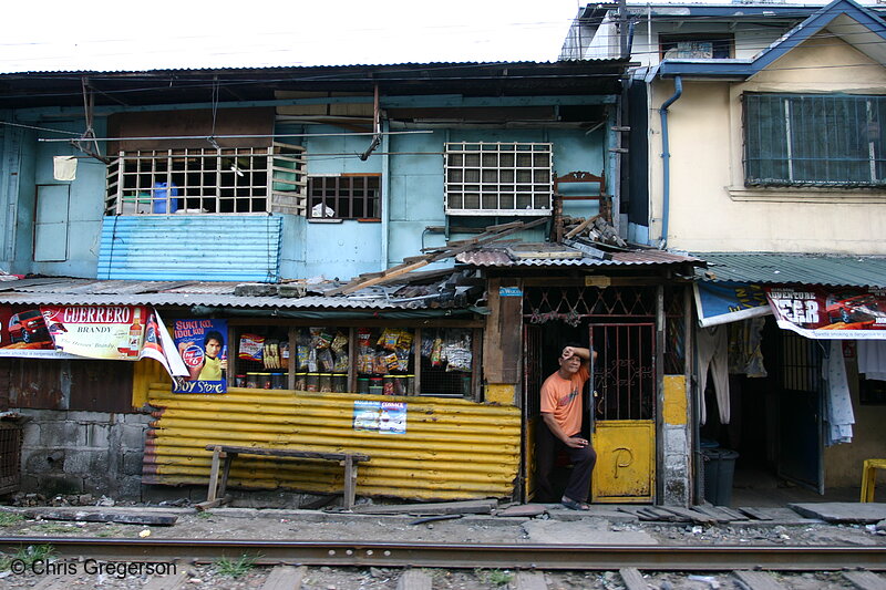 Photo of Store Along Train Tracks, Manila(4609)