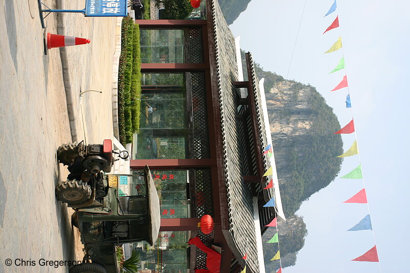 Photo of Pagoda, Kurst Mountains, and Old Truck(5066)