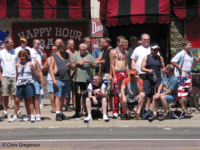 Photo of Crowd in front of the Gay 90s Bar(5236)
