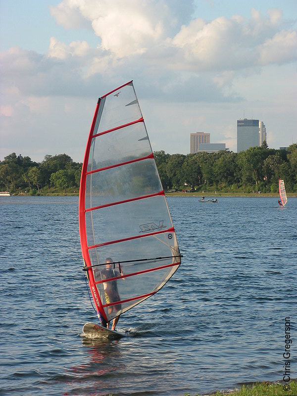 Photo of Windsurfer on Lake Calhoun (Close Up)(5265)
