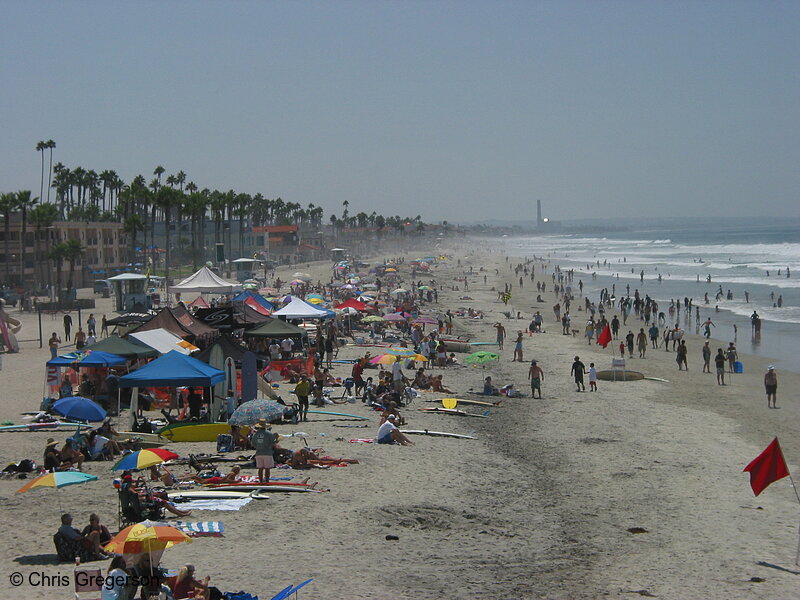 Photo of Crowded Beach in Oceanside, California(5306)