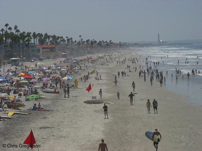 Photo of Crowded Beach, Oceanside, California(5307)