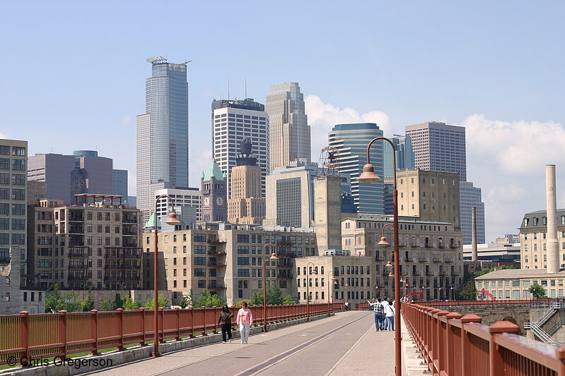 Photo of Minneapolis Skyline from the Stone Arch Bridge(5417)