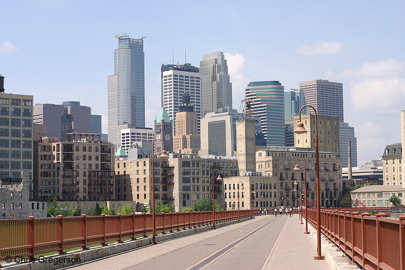 Photo of Minneapolis Skyline from the Stone Arch Bridge(5418)