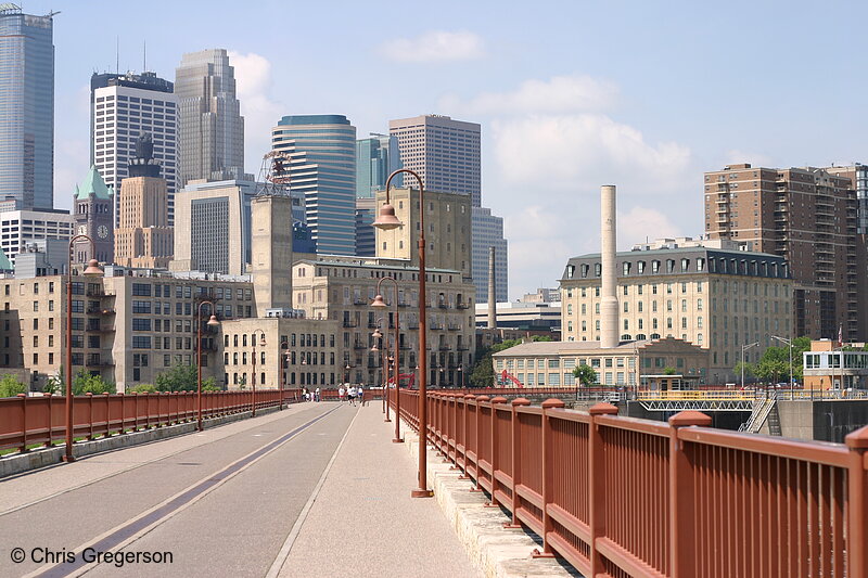 Photo of Minneapolis Skyline from the Stone Arch Bridge(5420)