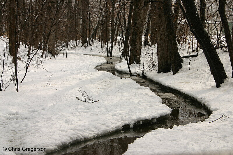 Photo of Minnehaha Creek near Lake Harriet in Winter(5728)