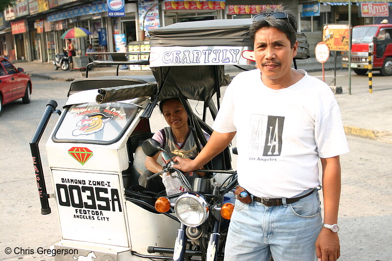 Photo of Trike Driver Posing by his Trike(5923)