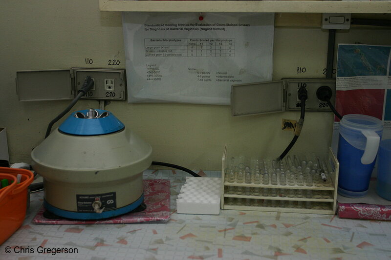 Photo of Centrifuge and Test Tubes in Ospital ng Angeles' (ONA) Laboratory(5928)