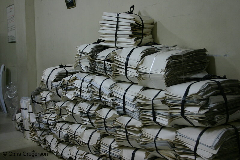 Photo of Bundles of Medical Records in Ospital ng Angeles (ONA)(5937)