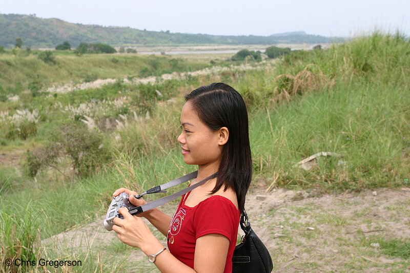 Photo of Female Looking Down Towards the Aeta Village(5982)
