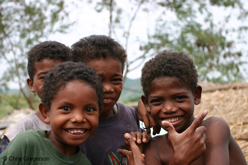 Photo of Aeta Boys Smiling for the Camera(5988)