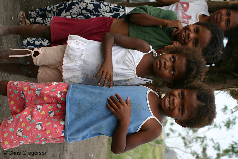 Photo of Sister-like Aeta Girls Standing Beside Each Other(5994)