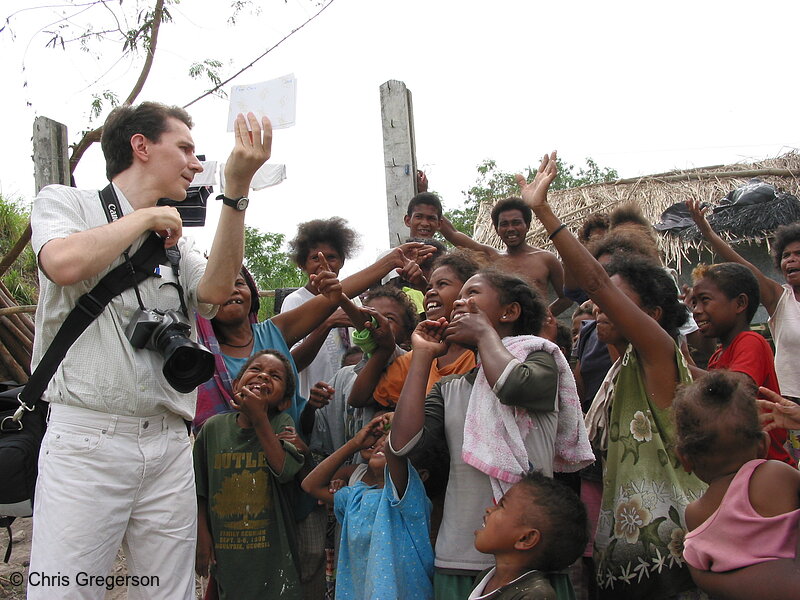 Photo of Photographer Distributing Photos in Aeta Village, Pampanga(6000)