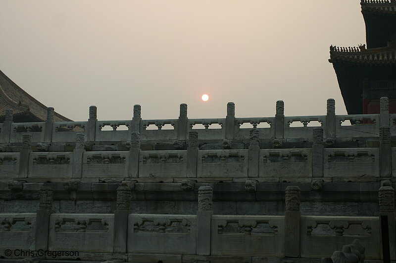 Photo of Sunset at the Forbidden City, Beijing, China(6065)