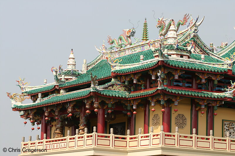 Photo of Traditional Chinese Building along Coastal Road, Manila(6089)