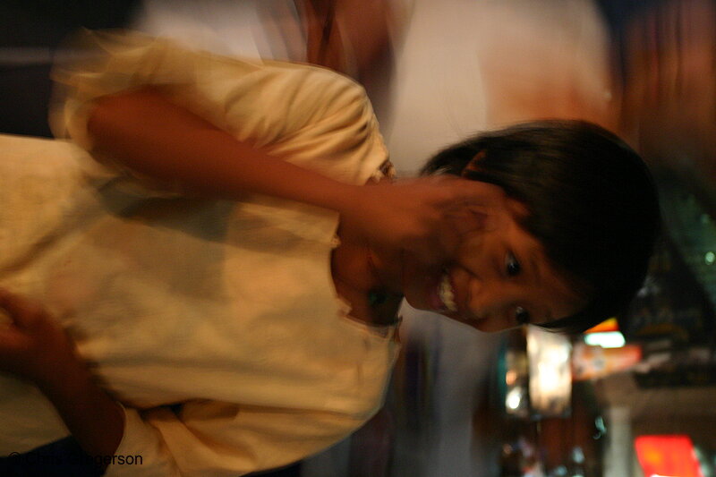 Photo of Girl Selling Bags in Baclaran, Paranaque, Philippines(6096)