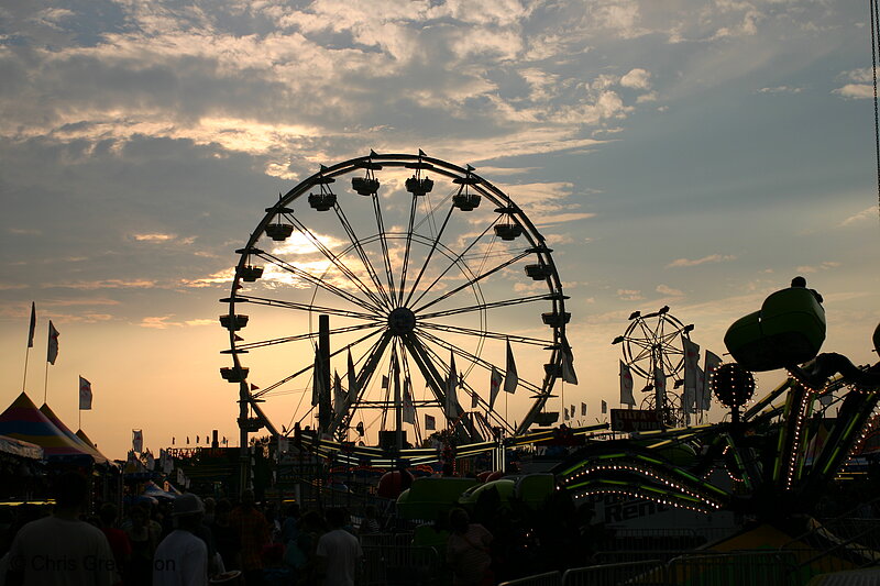 Photo of Ferris Wheel at the Minnesota State Fair Midway(6228)