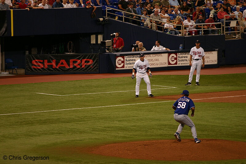 Photo of Baseball Pitcher Winding Up, Twins vs. Rangers(6241)