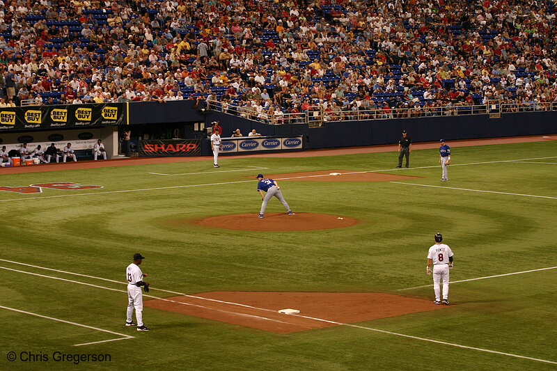 Photo of Minnesota Twins Versus the Texas Rangers, HHH Metrodome(6243)