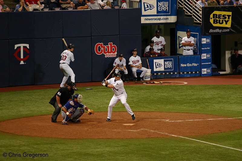 Minnesota Twins Baseball Player at Bat