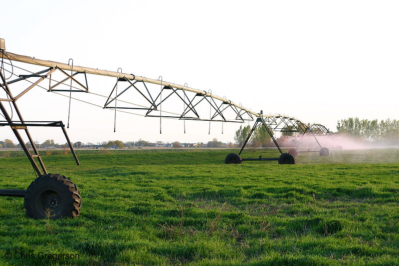 Photo of Circular Pivot Irrigation at Work in St. Croix County, Wisconsin(6307)