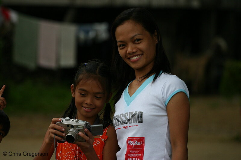 Photo of Two Ilocana Girls in the Philippines(6377)