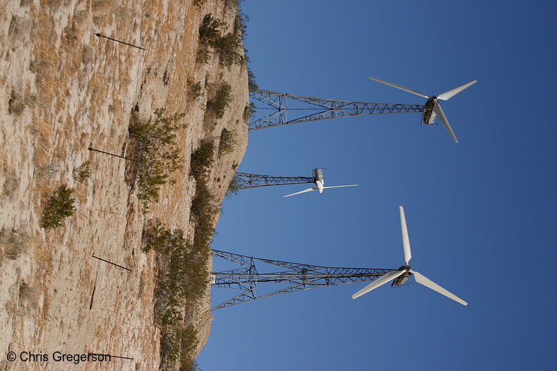 Photo of Three Wind Generators, California(6438)