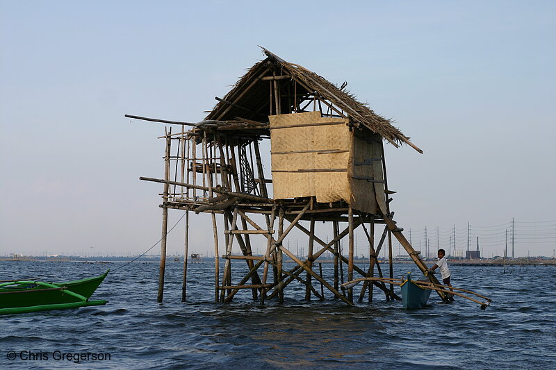 Photo of Stilt House in Manila Bay(6524)