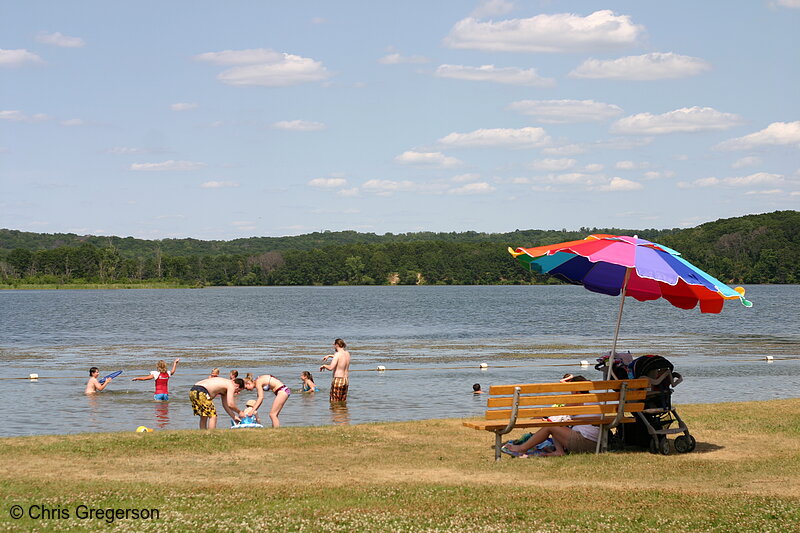 Beach at Willow River State Park
